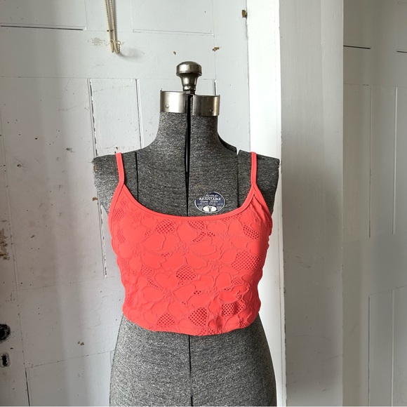 Aerie Floral Texture Padded Sports Bra - Picture 3 of 12